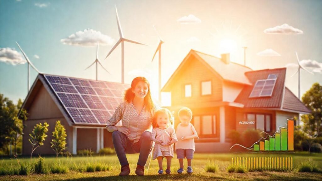 Energía limpia construye un futuro brillante