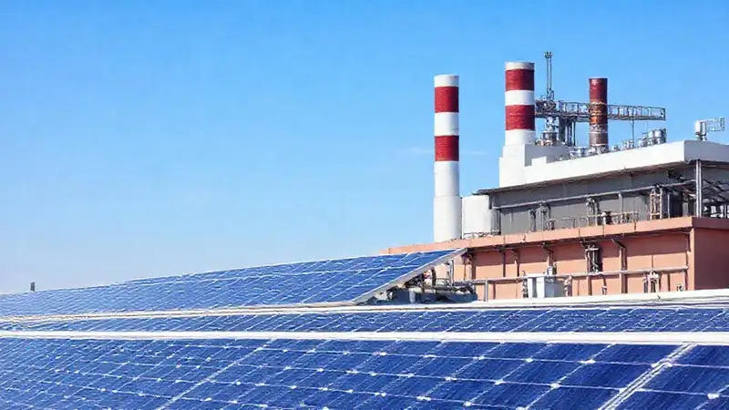 Paneles solares industriales generan energía limpia y ahorro