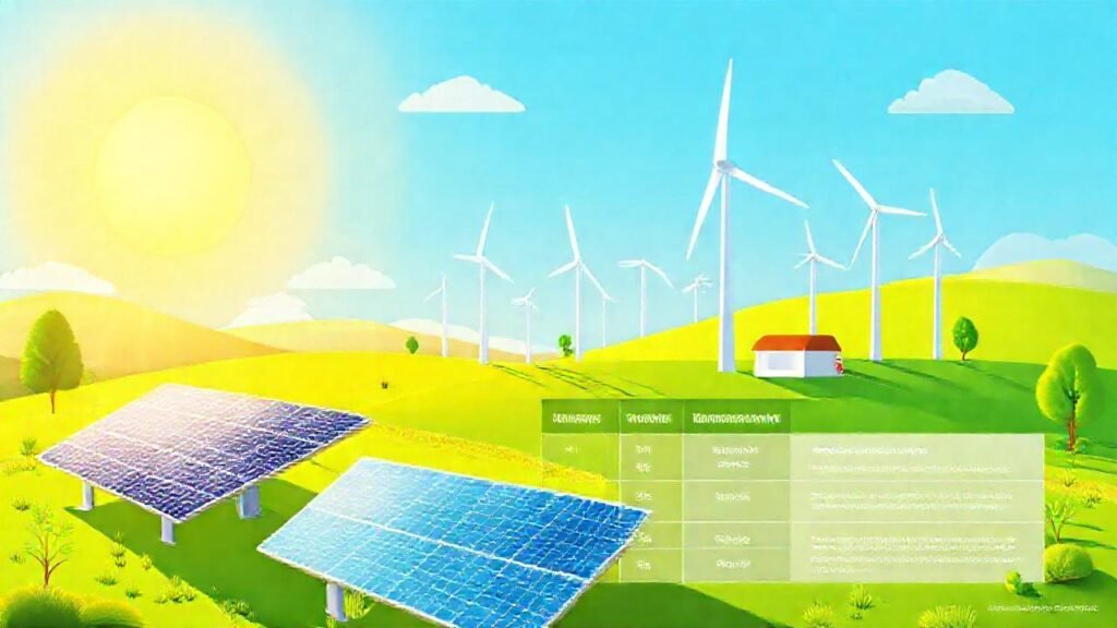 Energías limpias se comparan visualmente