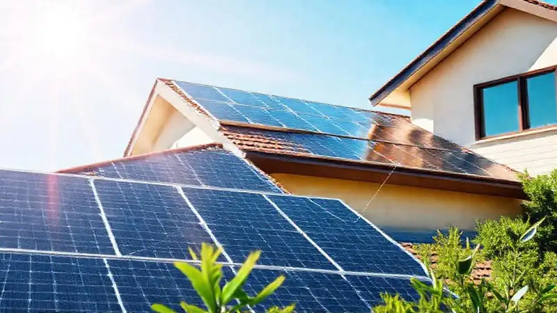 Paneles solares generan energía limpia y brillante