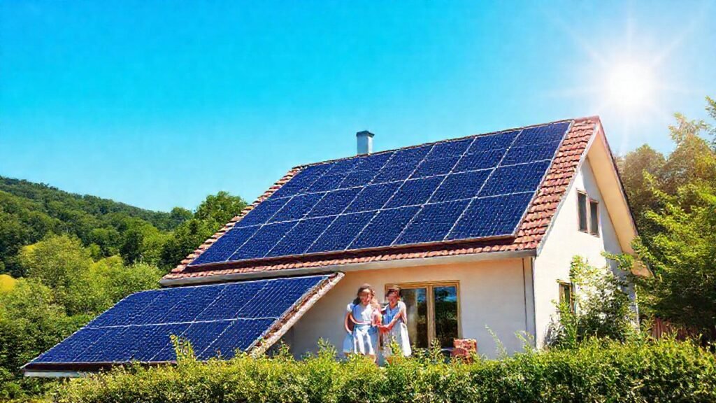 Paneles solares aportan felicidad y energía limpia