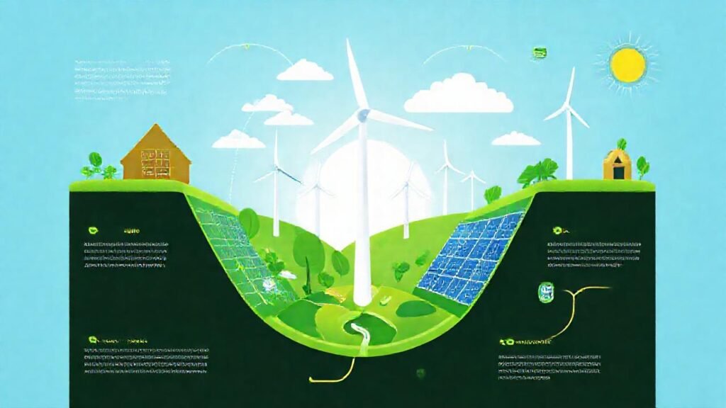 Energía limpia construye un futuro sostenible