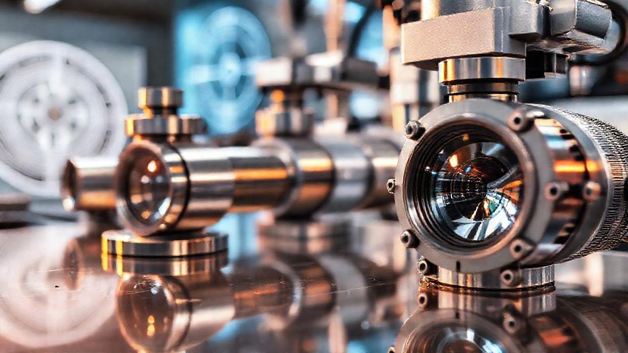 Laboratorio moderno refleja luz y patrones