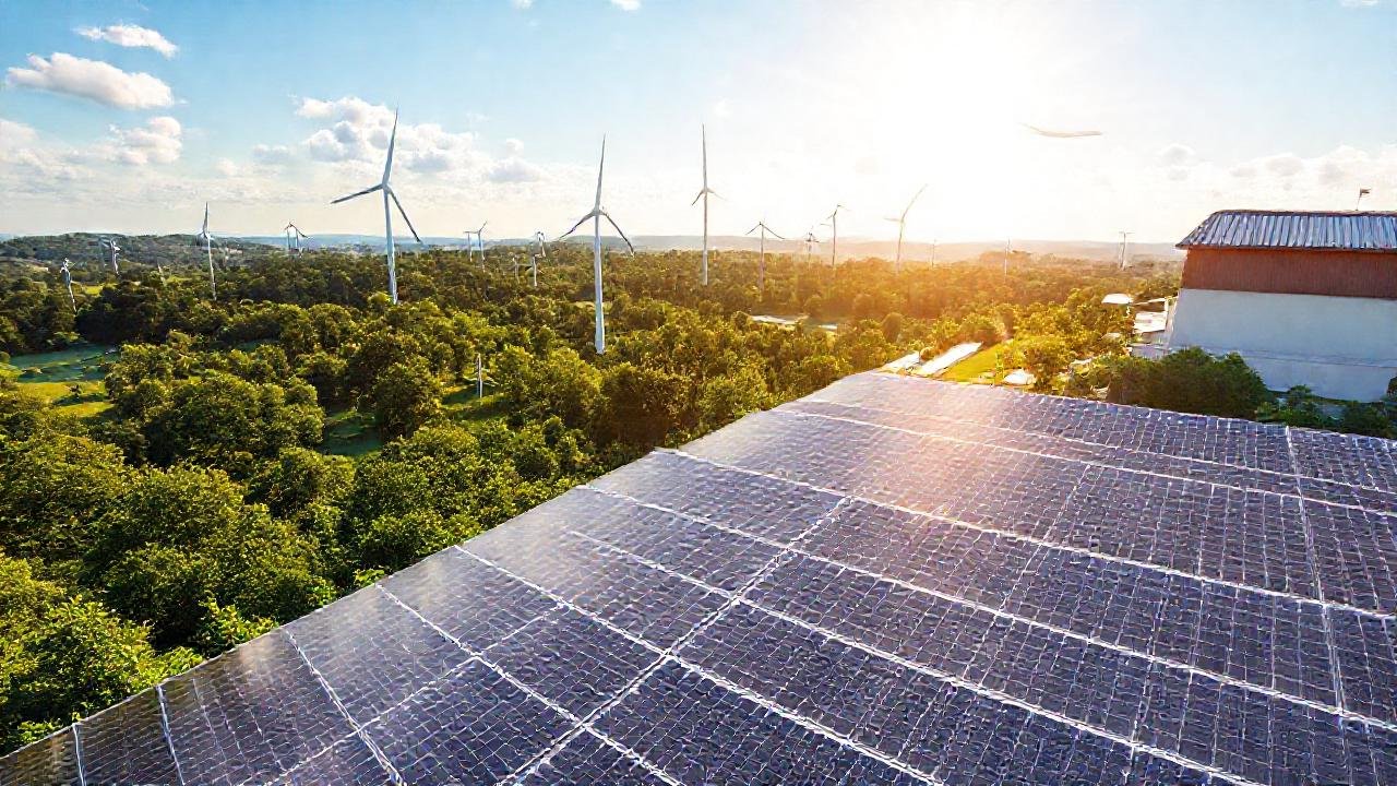 Energía limpia, futuro sostenible y brillante