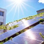 Edificio moderno usa energía solar limpia