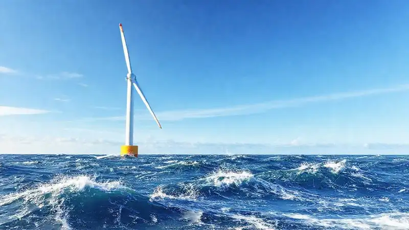 Turbina dinámica en un mar vibrante