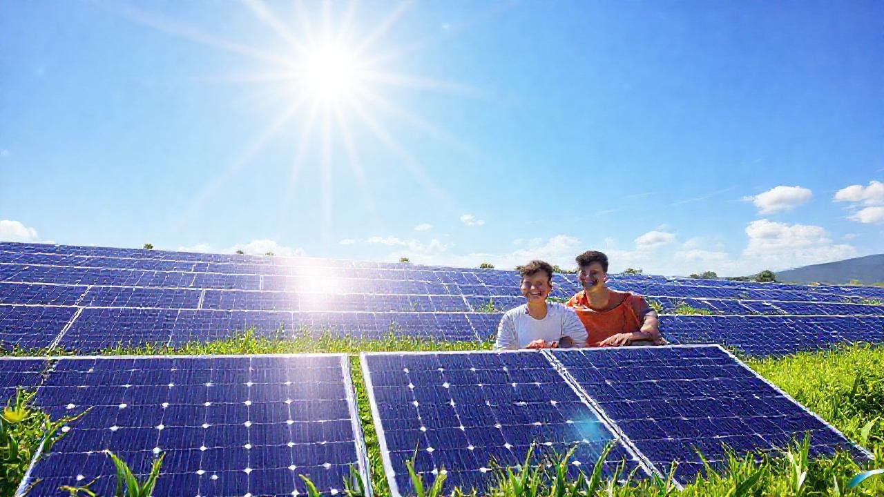 Paneles solares iluminan un futuro sostenible