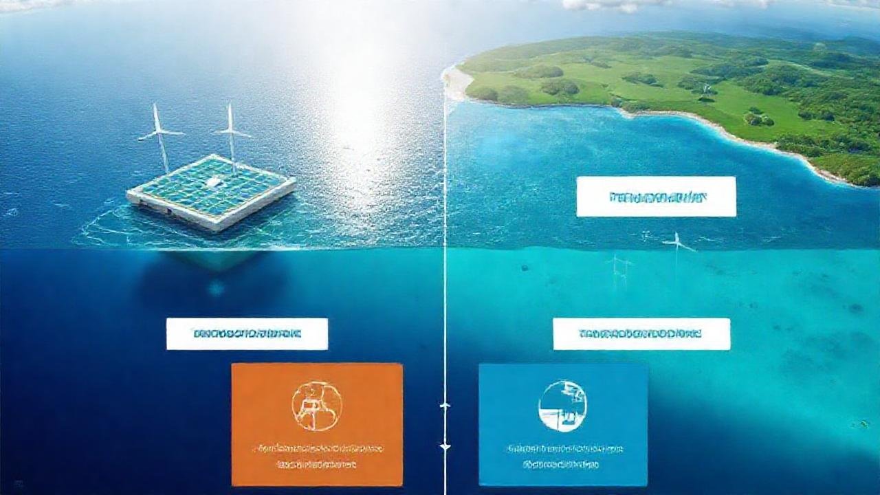 Plataforma flotante: energía limpia y sostenible