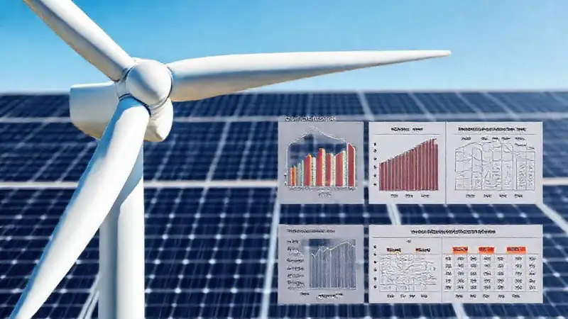 Turbinas eólicas y paneles solares eficientes
