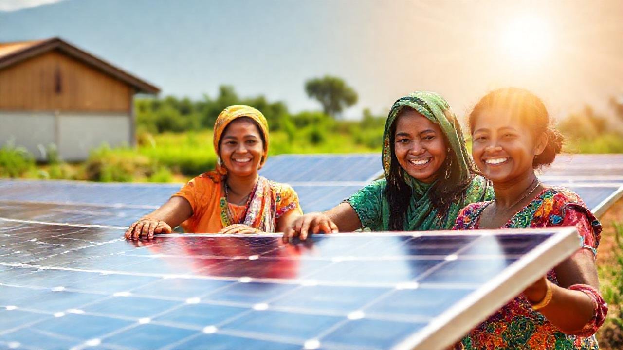 Mujeres rurales brillan con energía solar