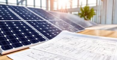 Paneles solares y documentos legales optimizan energía
