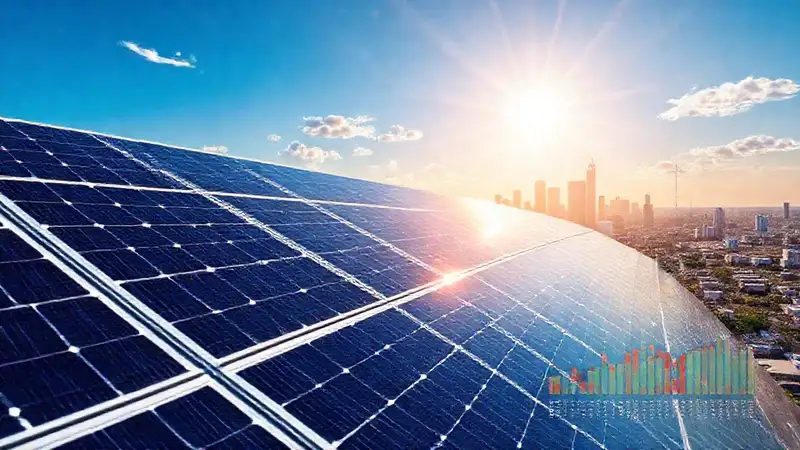 Paneles solares ofrecen energía limpia moderna