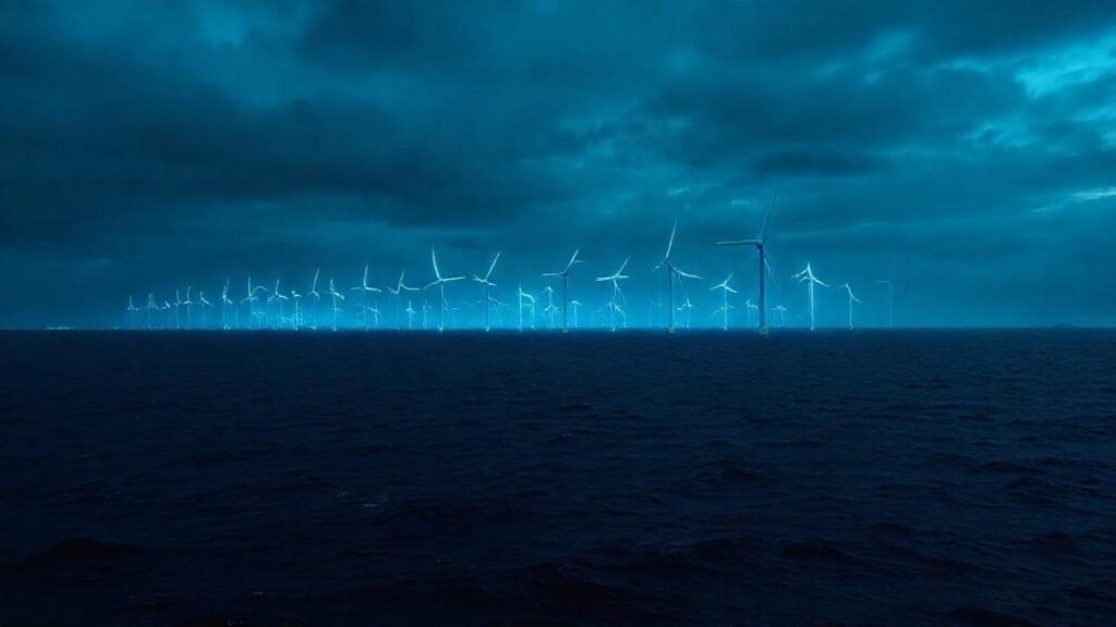 Turbinas eólicas marinas proyectan datos futuristas