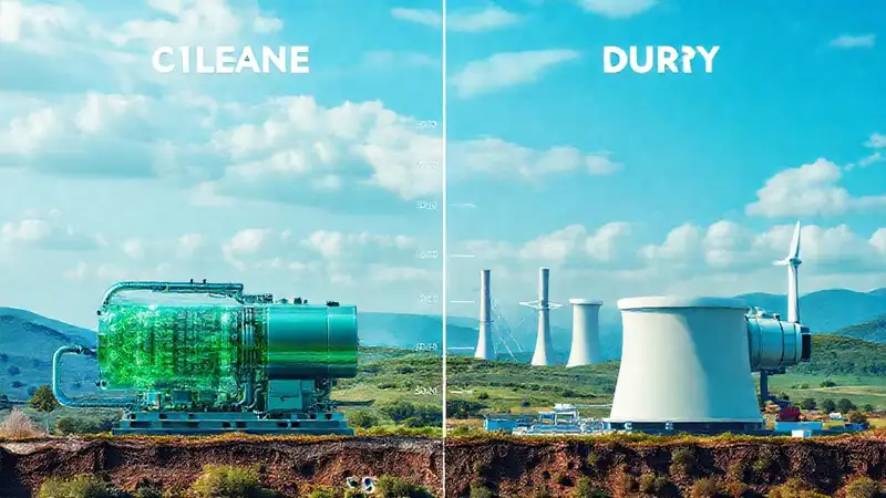 Celdas de hidrógeno vs. turbinas son limpias