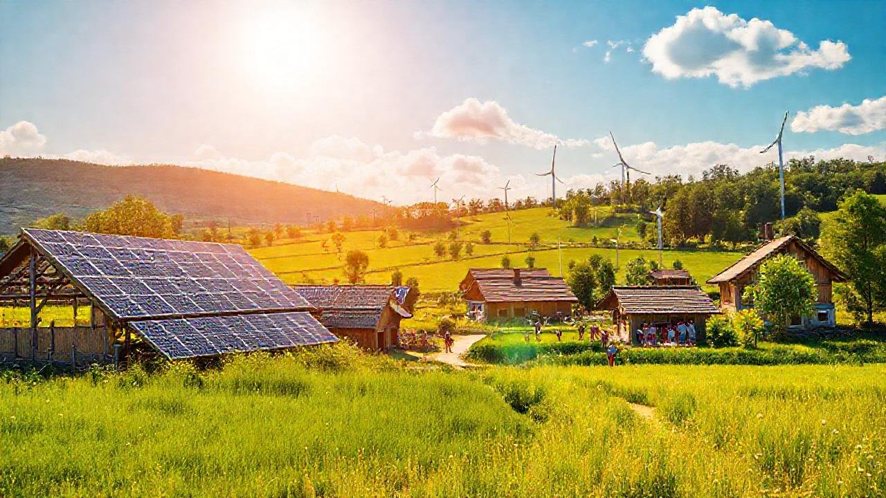 Un pueblo rural prospera con energía sostenible
