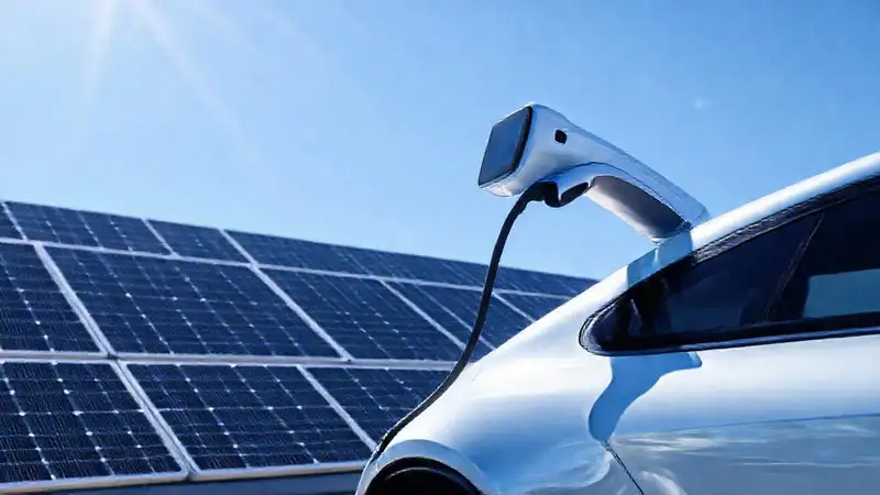 Cargador futurista para vehículos eléctricos