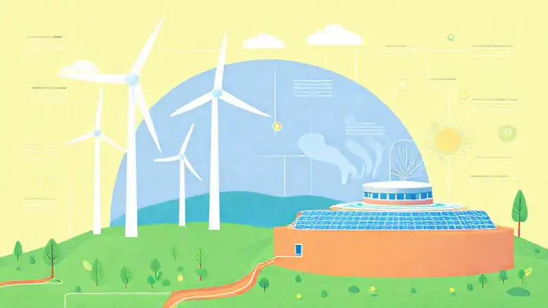 Energías limpias conectadas brillan en el futuro