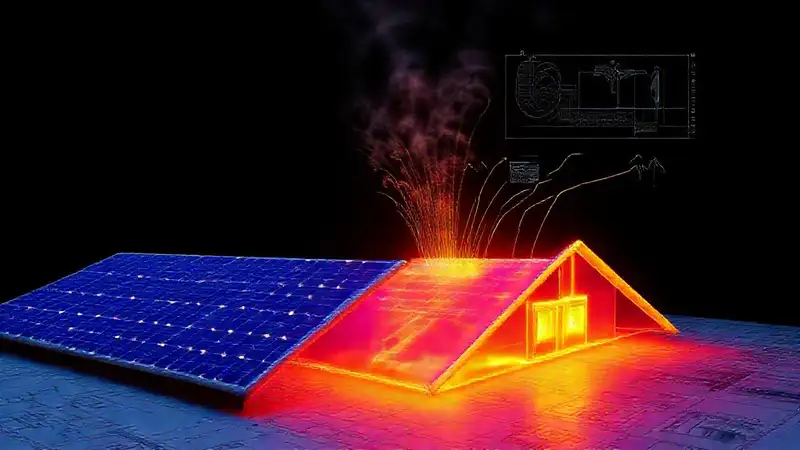 Tecnología solar visualizada con precisión