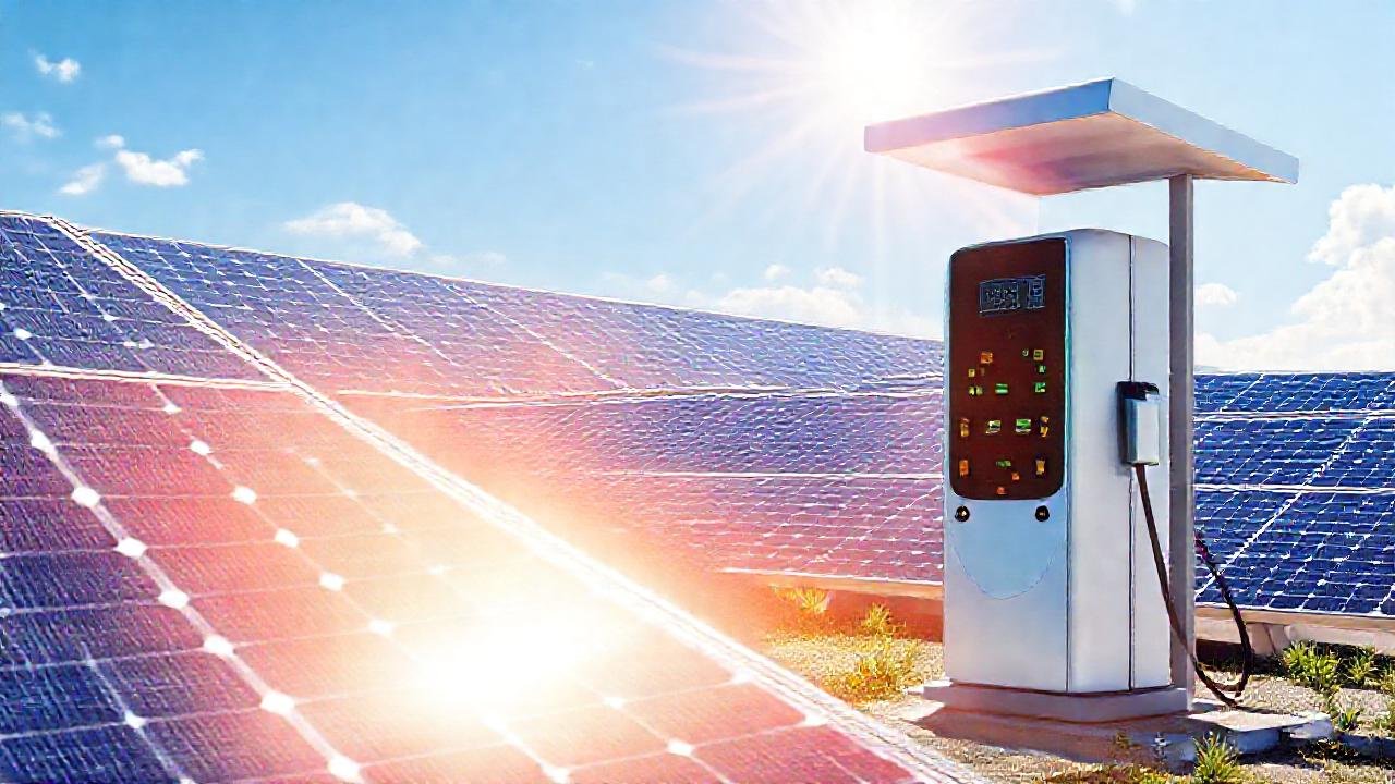 Energía limpia: tecnología solar y brillante