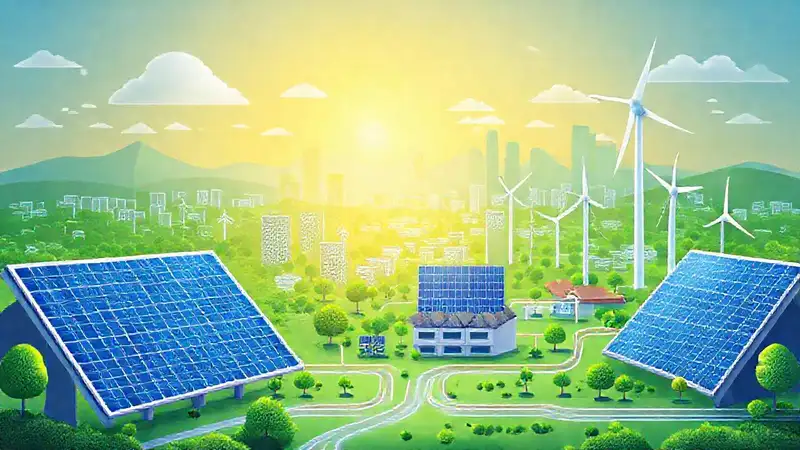 Energía limpia impulsa una ciudad futurista