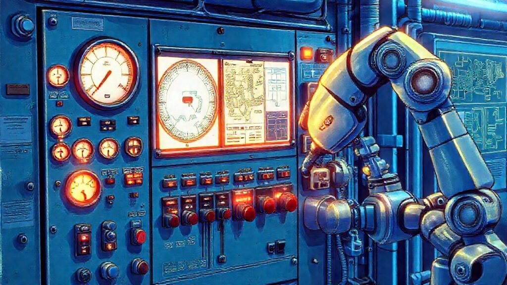 Panel industrial moderno y tecnológicamente avanzado