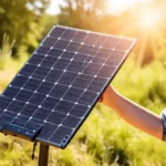 Panel solar portátil: moderno y conveniente