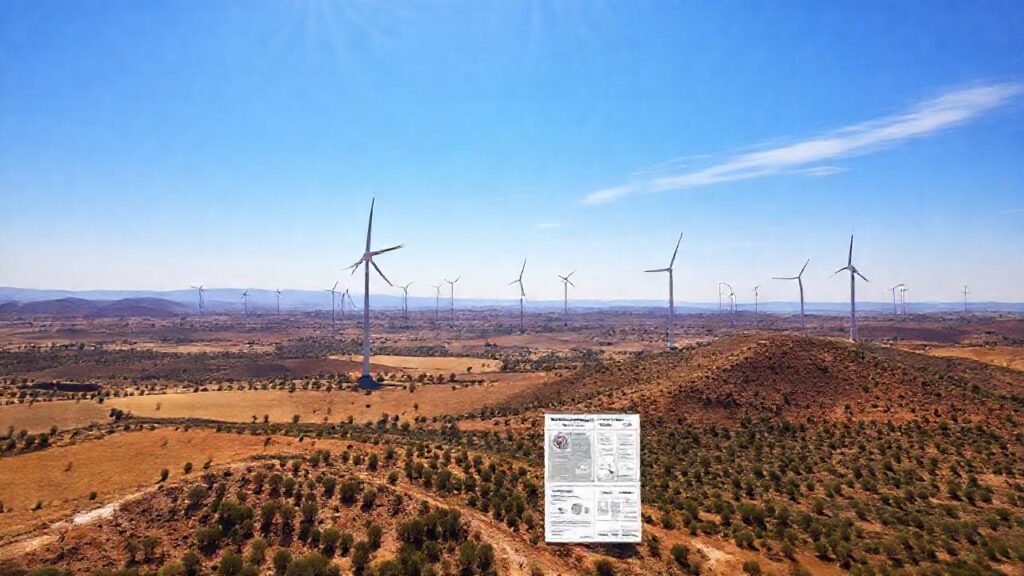 Turbinas eólicas en el paisaje español