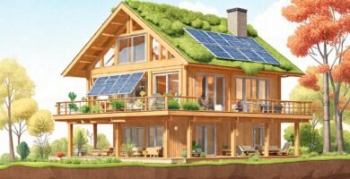 Casa sostenible: diseño moderno y ecológico