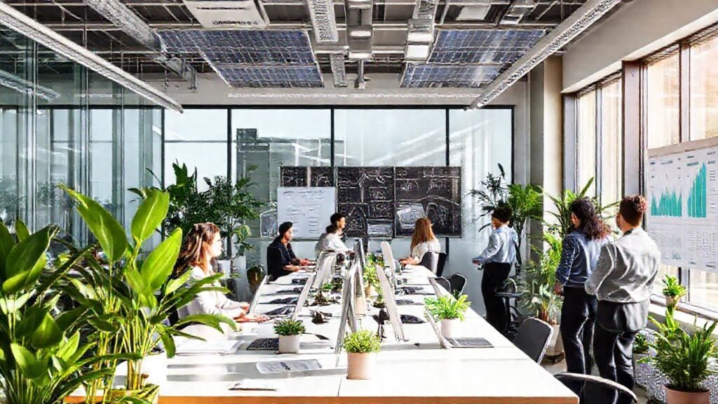 Oficina moderna y sostenible