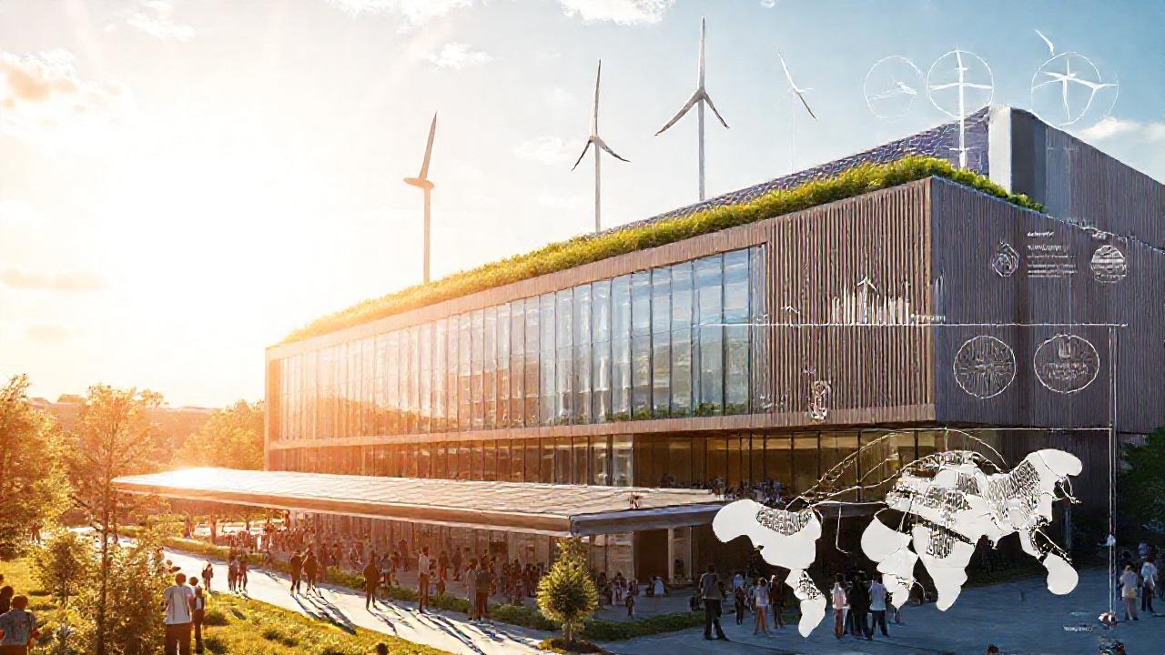 Edificio sostenible irradia esperanza y futuro