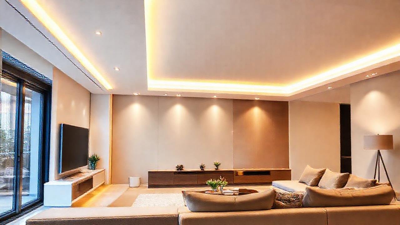 Un salón moderno, luminoso y minimalista