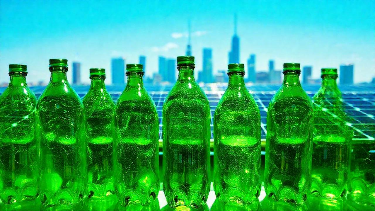 Un futuro sostenible brilla con energía limpia