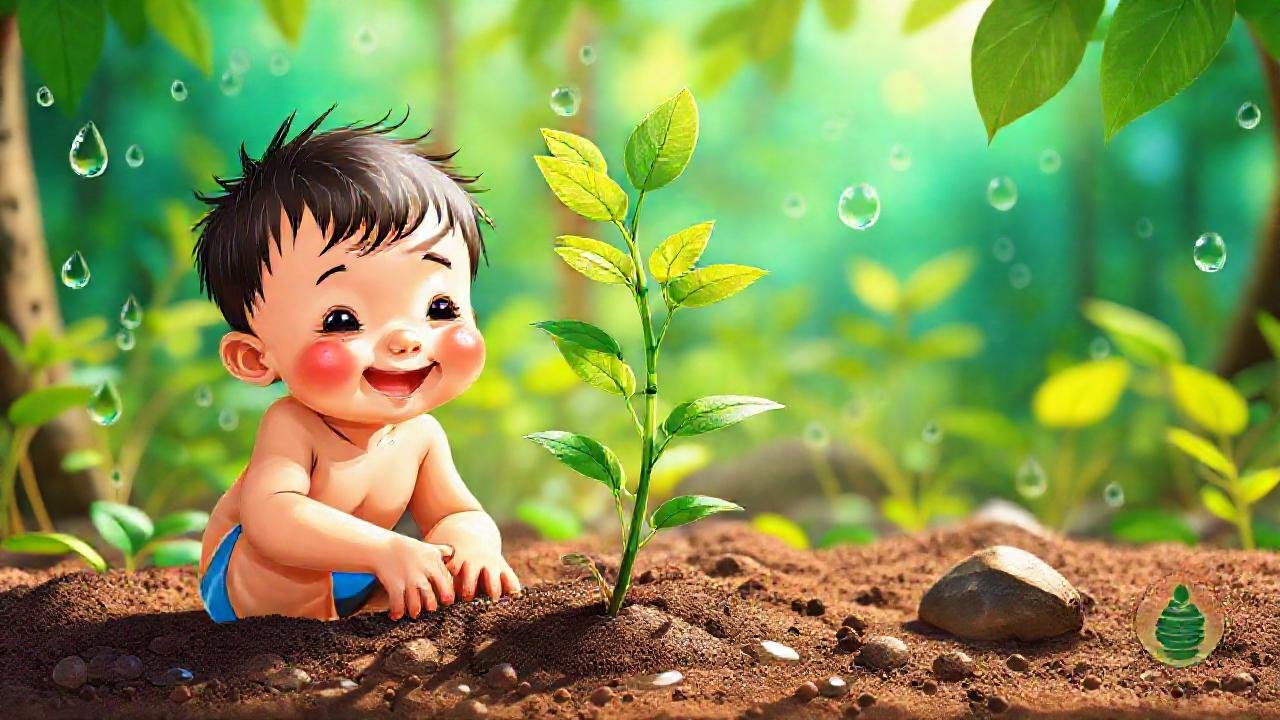 Niño planta, esperanza en la selva