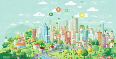 Una ciudad sostenible es vital y colorida