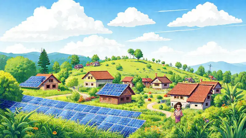 Pueblo rural sostenible