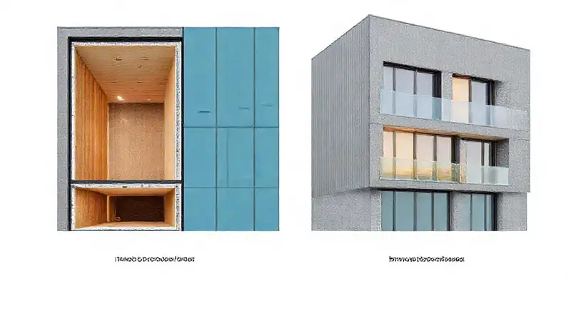 Fachada moderna: insulación térmica contrastada