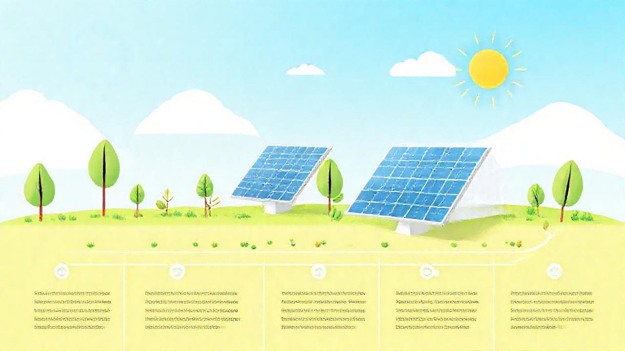 Paneles solares: energía limpia y diagrama técnico