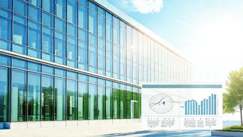 Edificio moderno: diseño limpio y eficiente