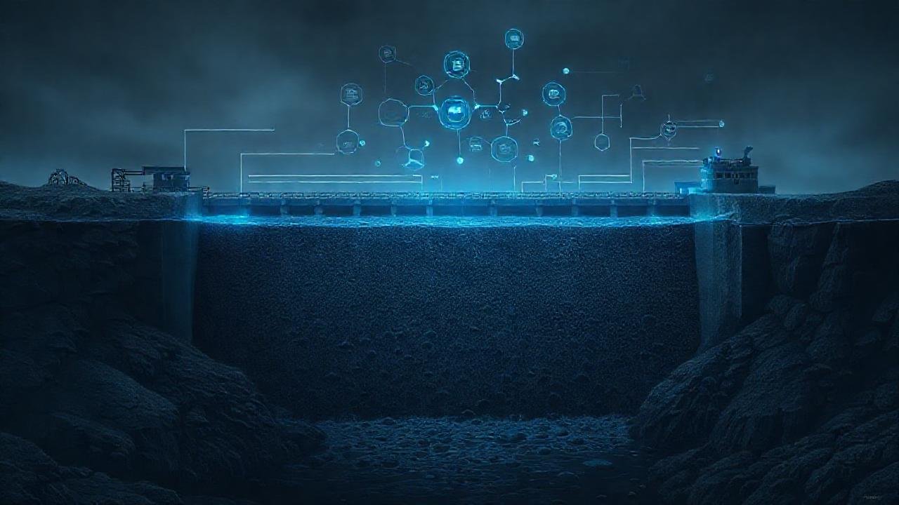 La presa de Dam muestra contaminación gráfica