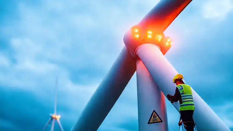 Turbina eólica: instalación segura