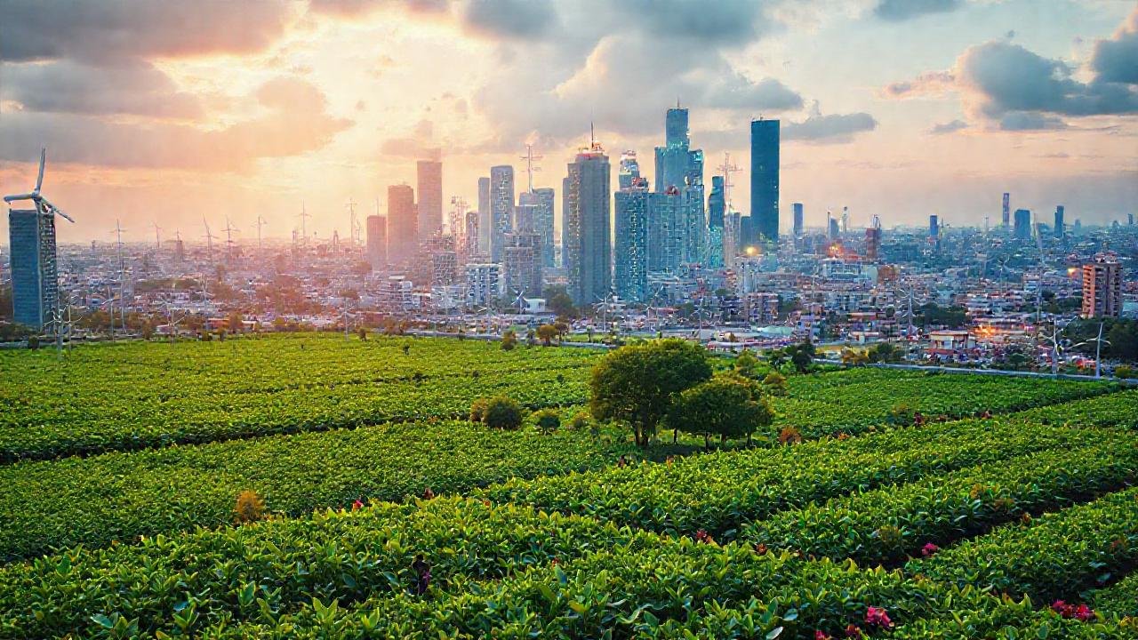 Una ciudad futurista promueve un progreso sostenible