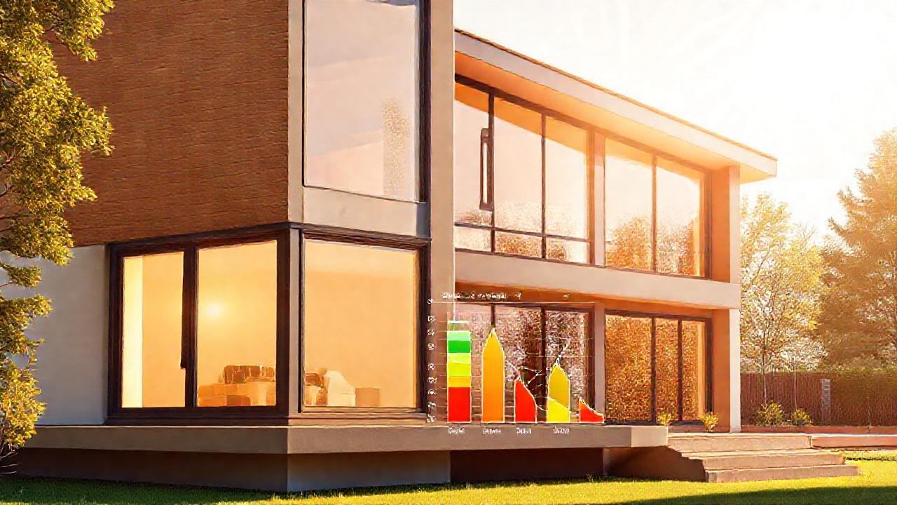 Casa moderna eficiente, cálida y luminosa