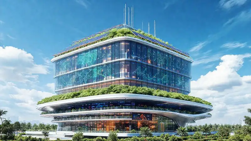 Edificio futurista, sostenible y adaptable al clima