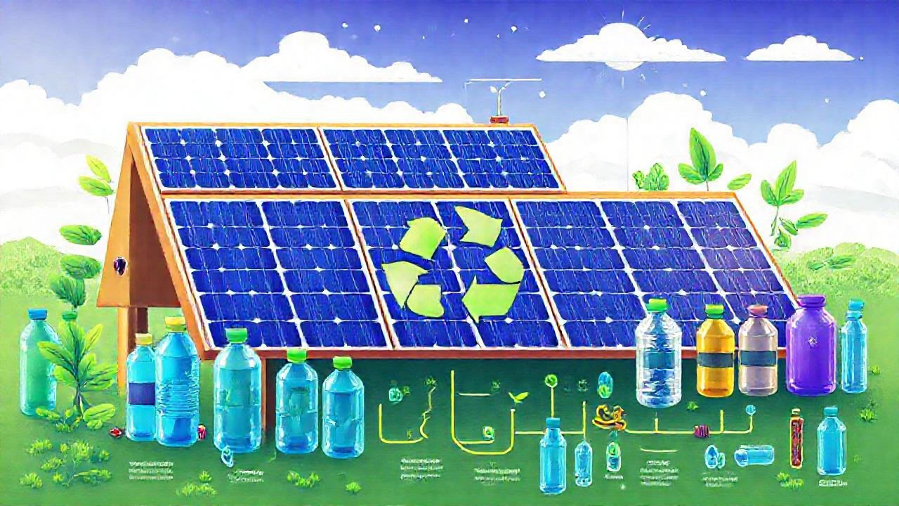 Energía limpia: paneles solares y reciclaje