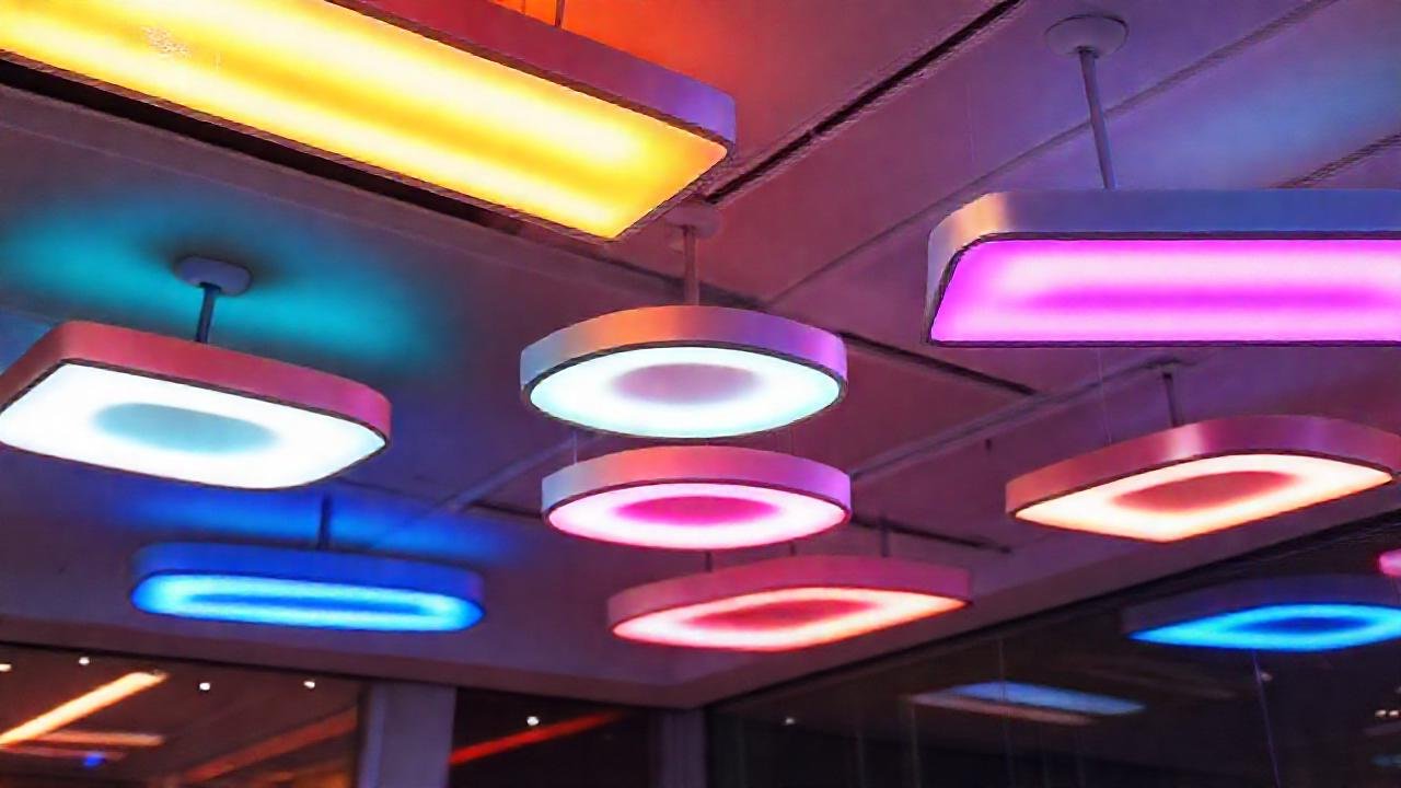 Luces LED modernas crean ambientes futuristas