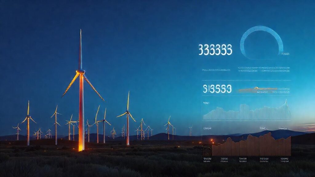 Turbinas eólicas optimizan energía limpia y futurista