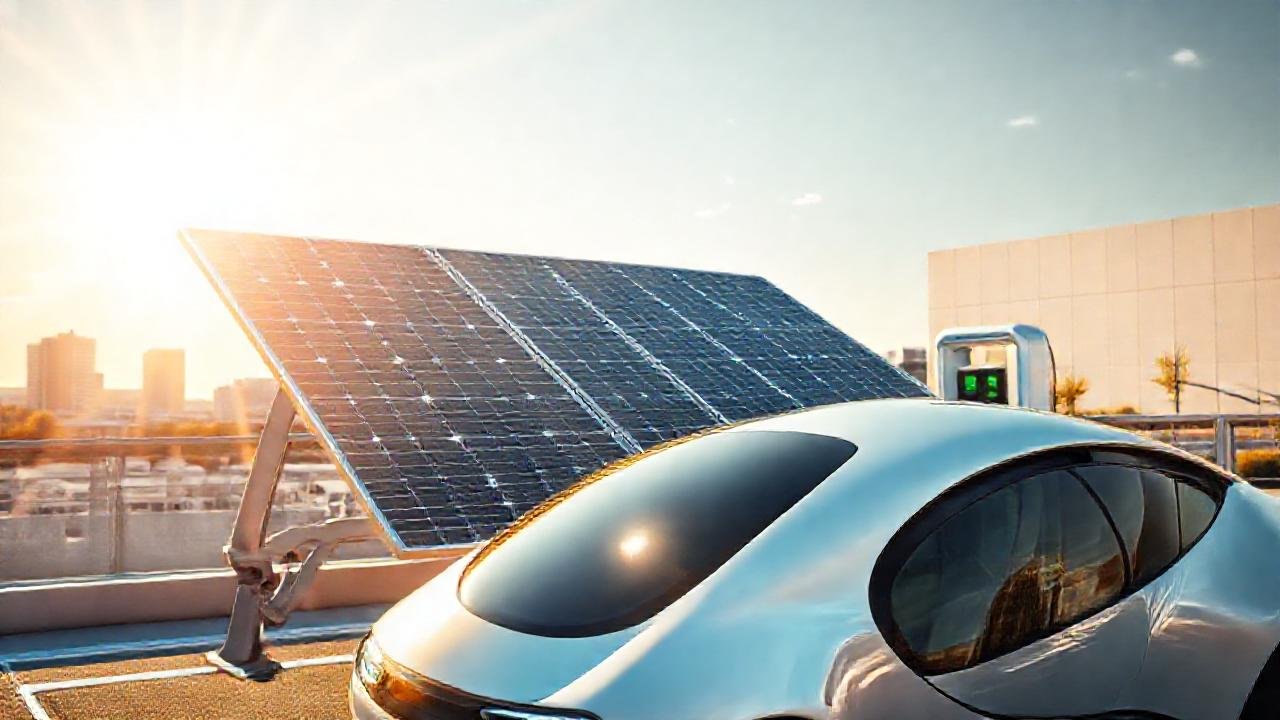 Energía solar ilumina una ciudad moderna