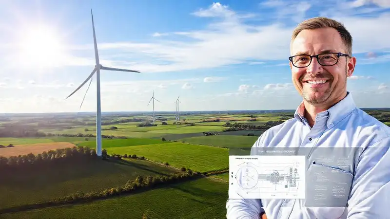 Turbina eólica: energía limpia y profesional