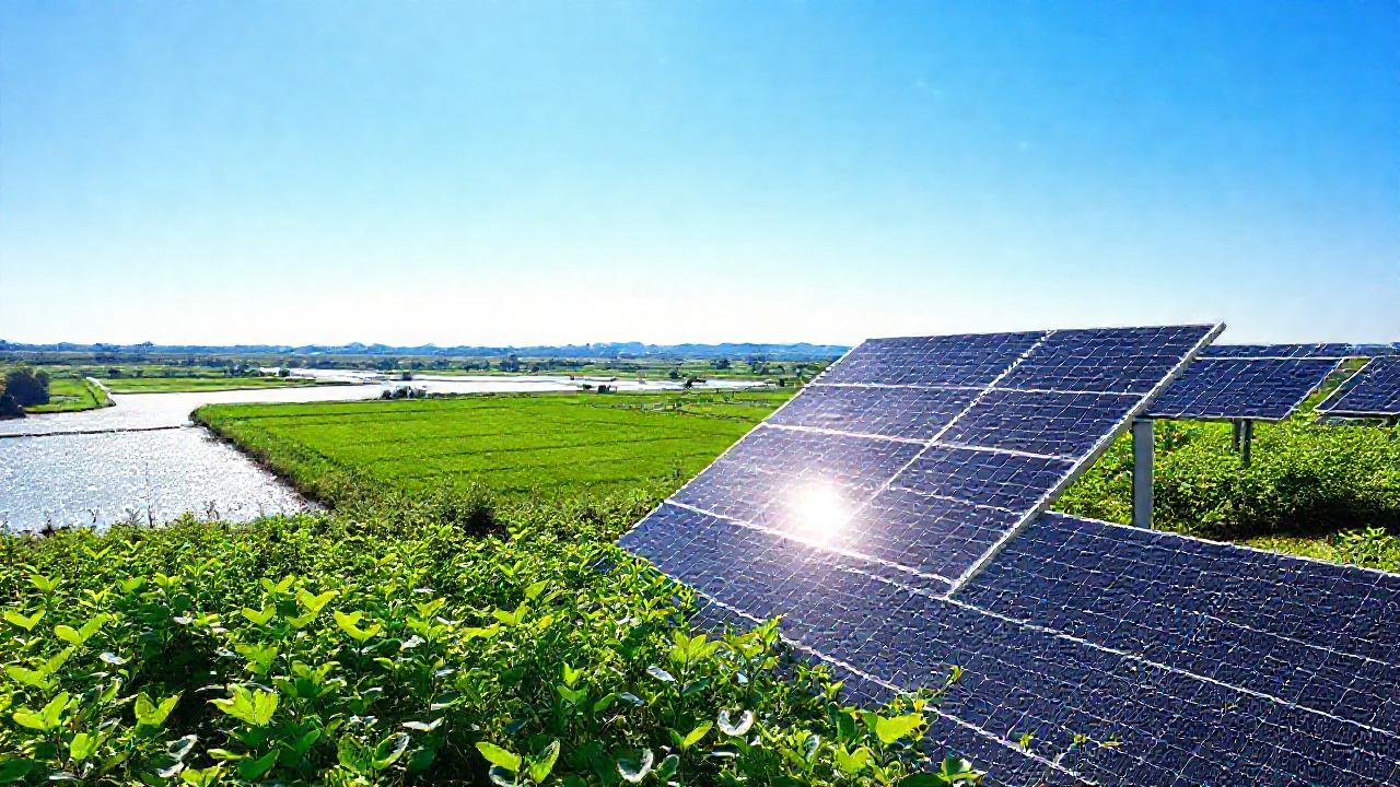 Paneles solares crean un paisaje esperanzador