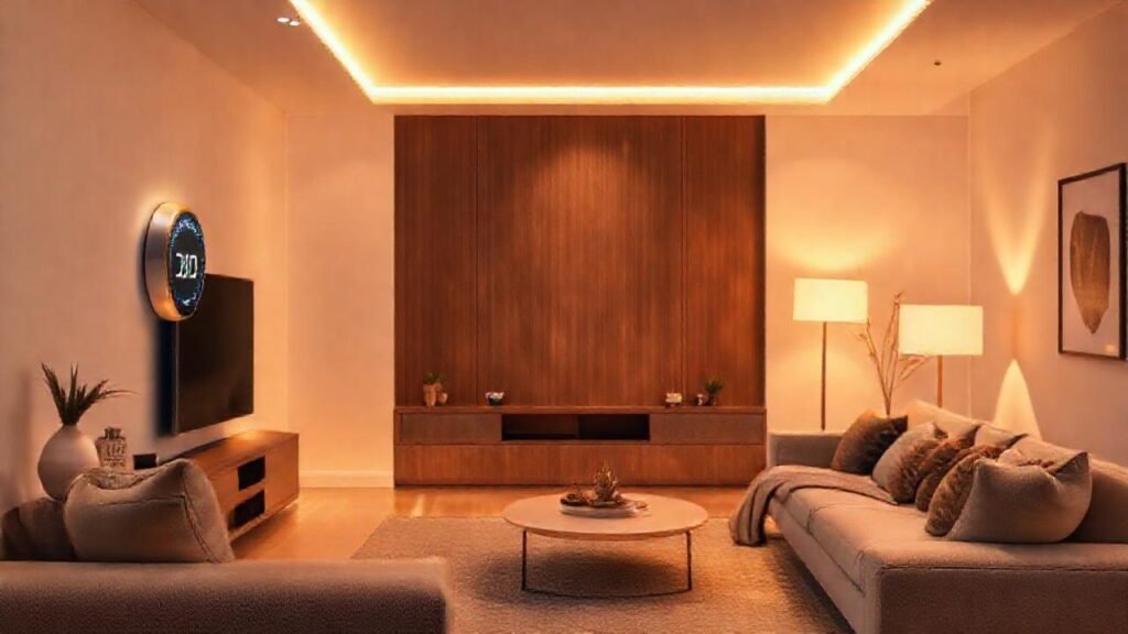 Un salón moderno y acogedor